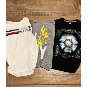 Lot of 3 Boys T-shirts SZ Medium Short Sleeve all have small flaws Outside Play